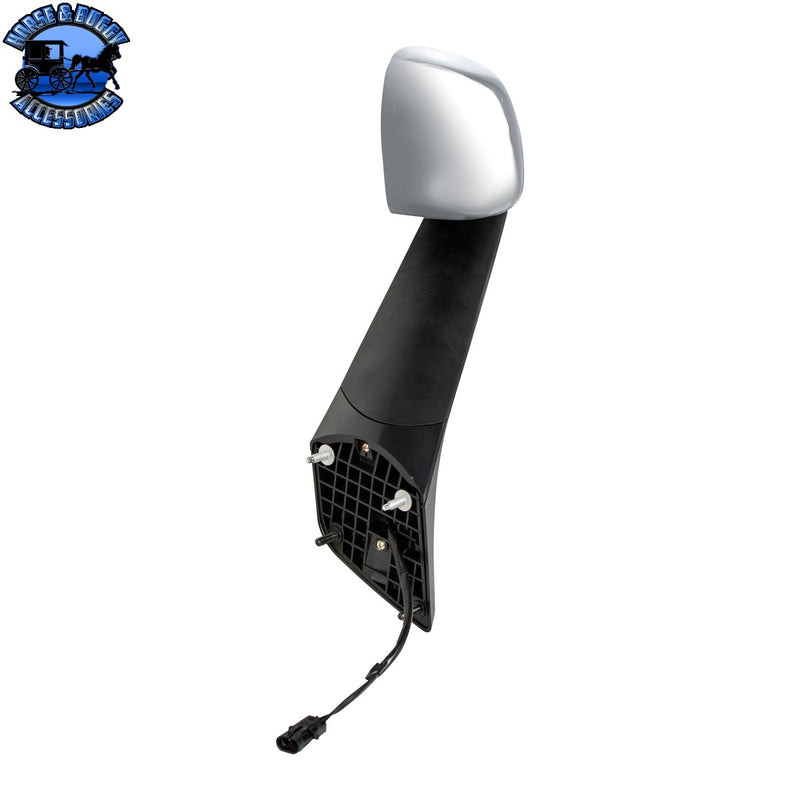 Hood Mirror With Heated Lens For 2018-2026 Freightliner Cascadia (Choose Side and Finish)