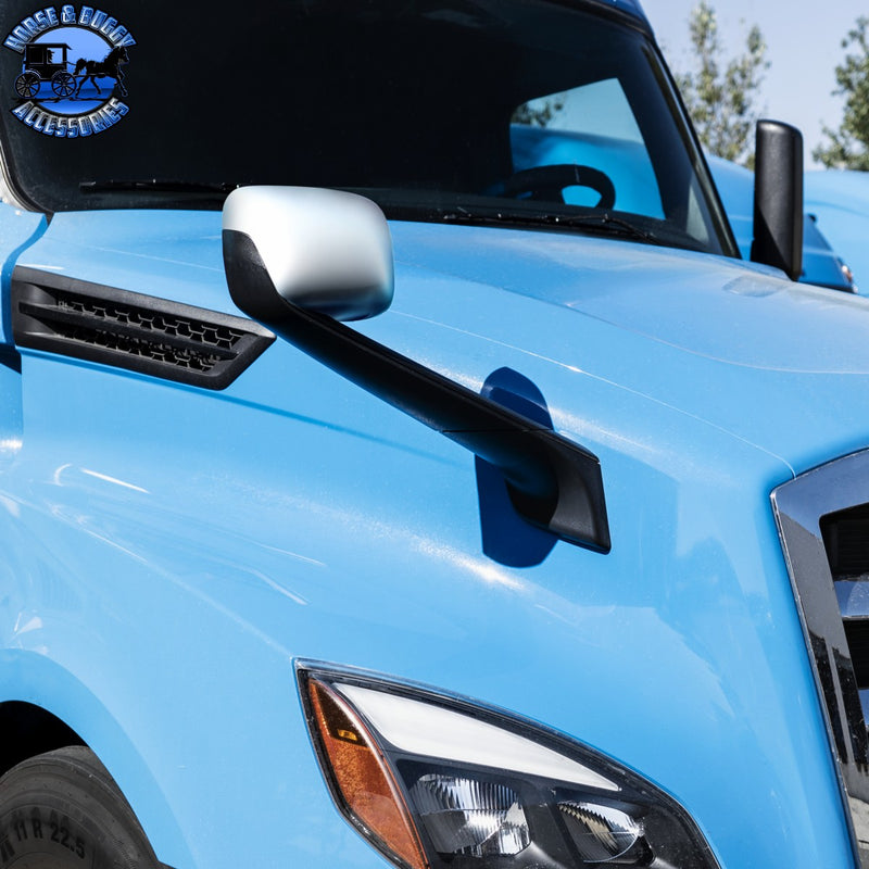 Hood Mirror With Heated Lens For 2018-2026 Freightliner Cascadia (Choose Side and Finish)