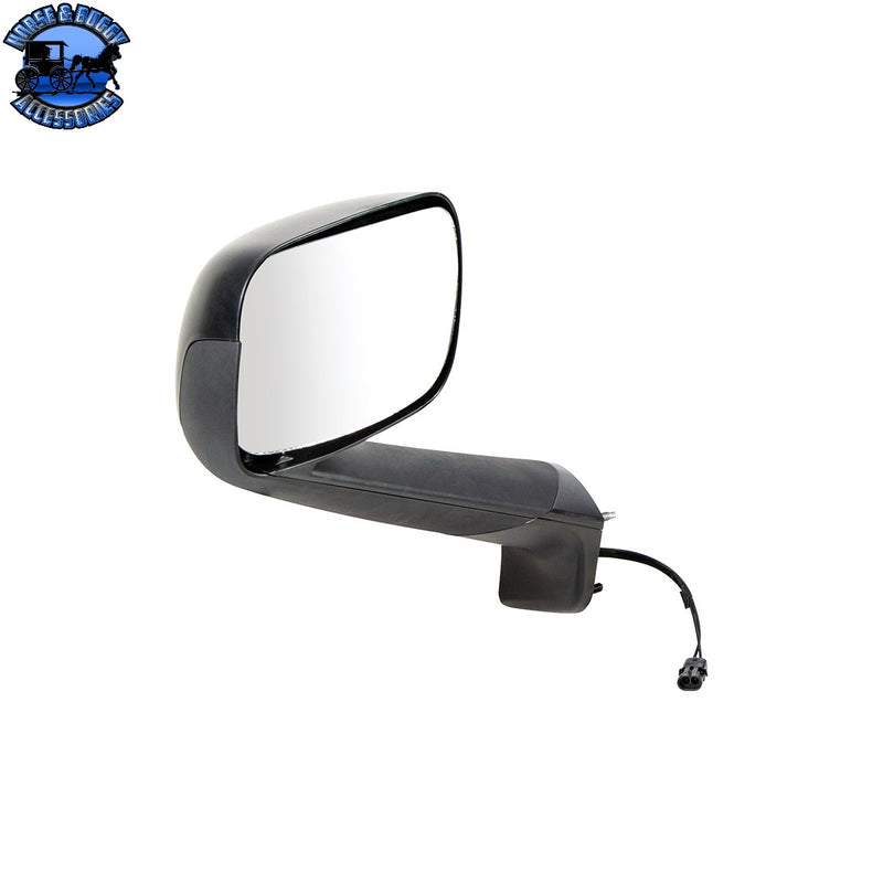 Hood Mirror With Heated Lens For 2018-2026 Freightliner Cascadia (Choose Side and Finish)