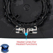 UP-42850 Replacement Heated Mirror Glass For 2018-2025 Freightliner Cascadia Replacement Mirror Glass Dark Slate Gray