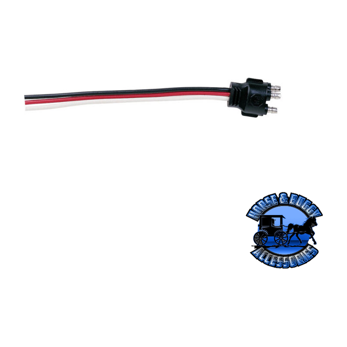 Gray 431-491 10.5" Plug, 3-Wire PL3, Straight