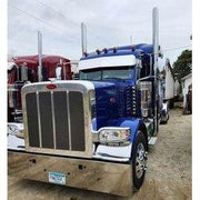 Peterbilt 12'' Rollin Low straight bottom sun visor #1003 PETERBILT VISOR Gray