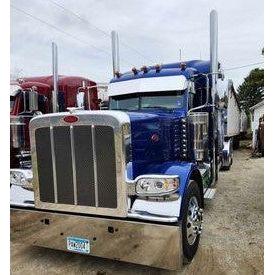 Peterbilt 12'' Rollin Low straight bottom sun visor #1003 PETERBILT VISOR Gray