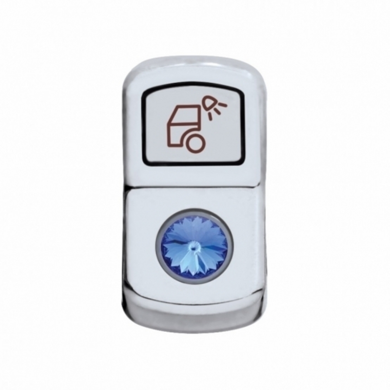 UP-45139 "Load Light" Rocker Switch Cover With Blue Crystal