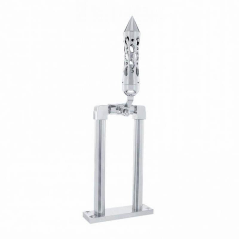 9" Chrome Air Horn Lever Set With Daytona Grip