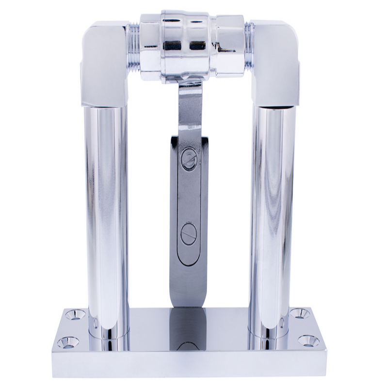 UP-46106 4" Chrome Air Horn Valve Lever With Stand Set
