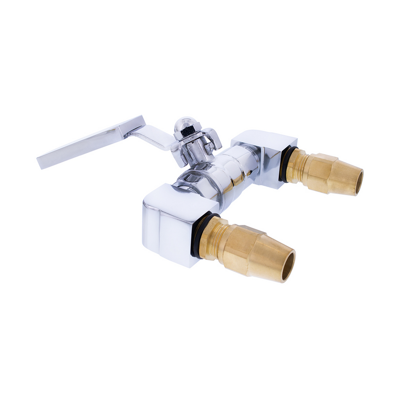 UP-46106 4" Chrome Air Horn Valve Lever With Stand Set