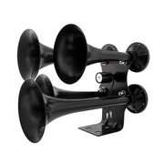 Black 4 Trumpets Air Powered Train Horn - Competition Series