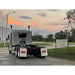 Dark Gray Strobe light bar (BRACKETS ONLY Peterbilt 589 (Flattop roof cabs) #178904 PETERBILT