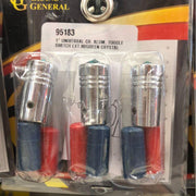 95183 1" UNIVERSAL CR. ALUM. TOGGLE SWITCH EXT.W/GREEN CRYSTAL TOGGLE SWITCH Dim Gray