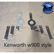 Replacement Braces for (16"-18”-20”-22" Bumpers) W/Watermelon Mount (Choose Make and Model) (PAIR) BUMPER Kenworth W900 Dark Gray