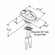 #571.LD341A2 - Marker Light LED Mini Amber LIGHT Light Gray