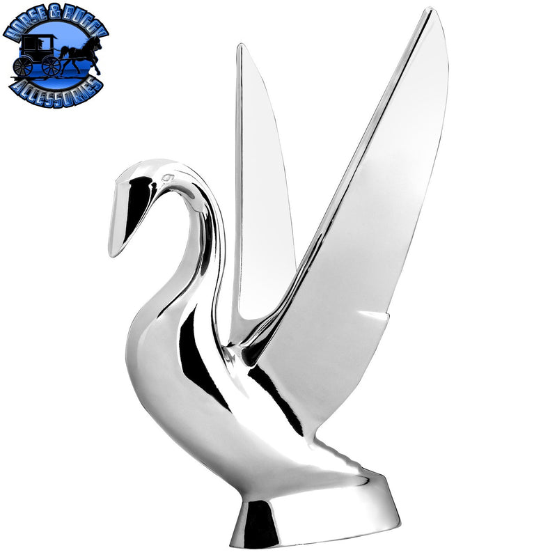 48003 Deluxe Swan Hood Ornament With Vintage Style Wings