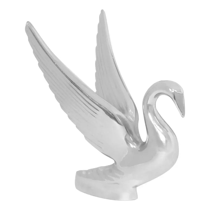 CR. SWAN HOOD ORNAMENT W/ 2 MOUNTING HOLES Gray