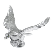 48021  6" X 4" FLYING EAGLE W/ ILLUMINATED AMBER EYES Gray