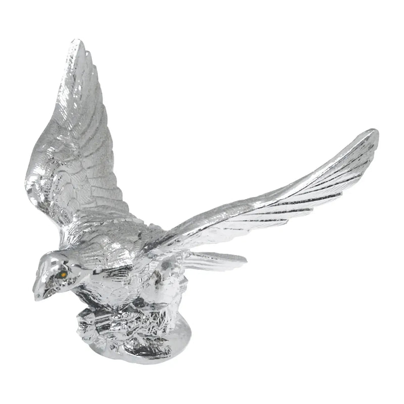 48021  6" X 4" FLYING EAGLE W/ ILLUMINATED AMBER EYES Gray