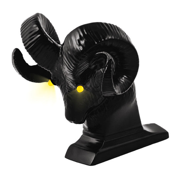 48047 Ram's Head w/Amber LED Eyes (Matte Black)