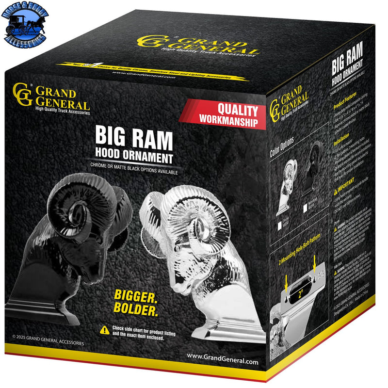 48058 (BIG) Ram's Head (Chrome)