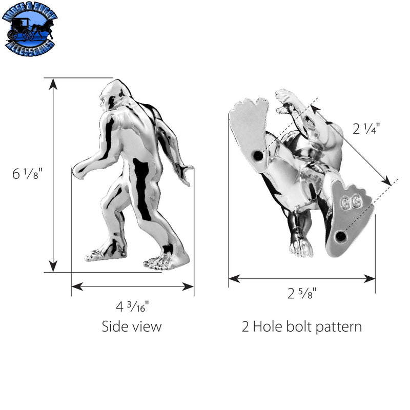 48194 BIGFOOT ORNAMENT (CHROME)