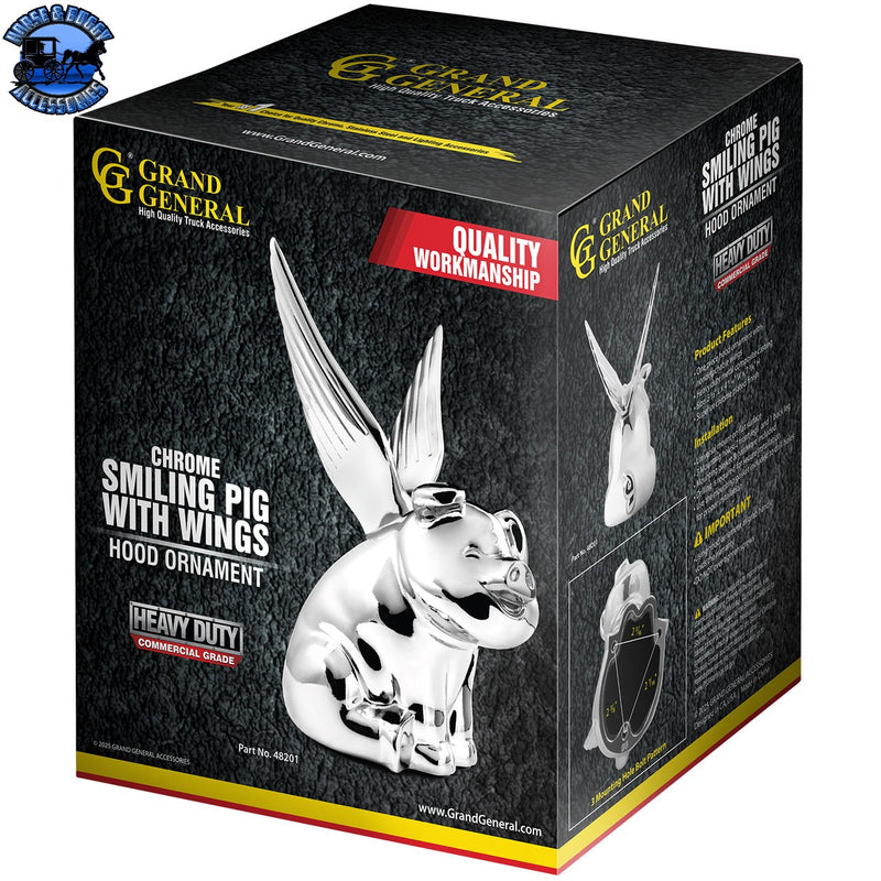 #48201 Smiling Pig with Wings