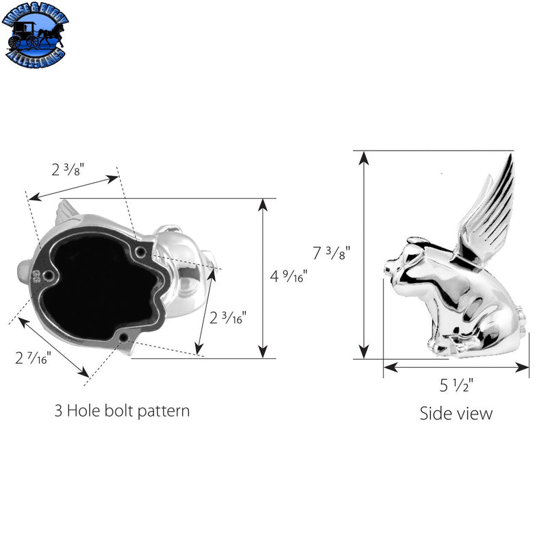 #48201 Smiling Pig with Wings