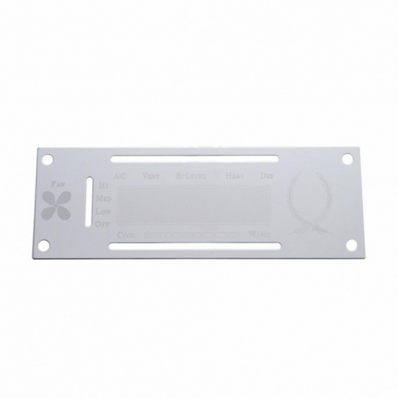Placa de control de aire acondicionado de acero inoxidable Kenworth