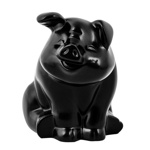 48204 Smiling Pig (Matte Black)