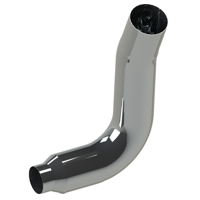 KW07-E10742RB-1103 KW W900A 7" Reduced to 5" Right Elbow Light Slate Gray