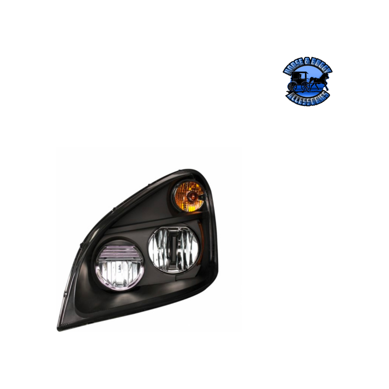 BLACKOUT LED HEADLIGHT FOR 2008-2017 FREIGHTLINER CASCADIA (Choose Side) LED Headlight Driver's Side,Passenger's Side Dark Slate Gray