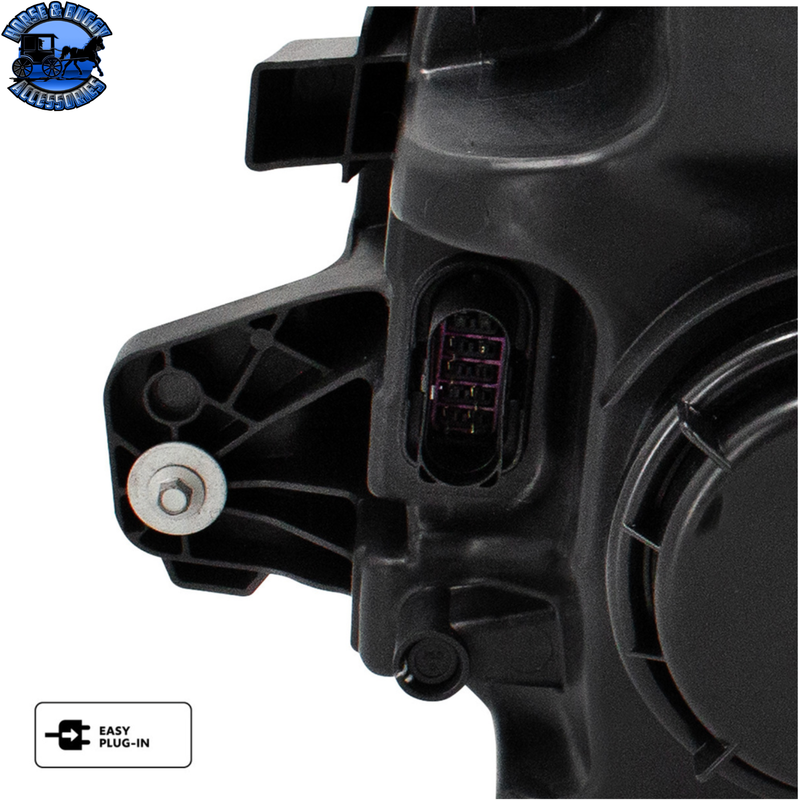 HEADLIGHT ASSEMBLY FOR 2015-2025 KENWORTH T880 (Choose Side) HEADLIGHT Drivers,Passengers Black