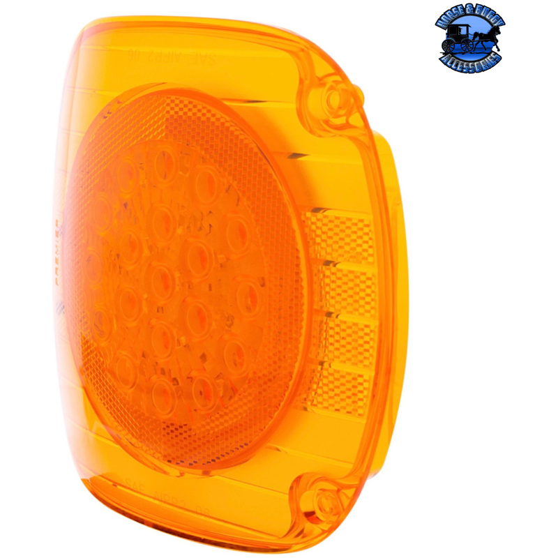 22 LED TURN SIGNAL LIGHT FOR 1996-2010 FREIGHTLINER CENTURY (Choose Color) LED TURN SIGNAL Amber,Clear Dark Orange