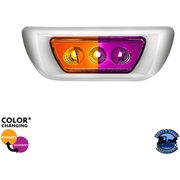 3 LED DOUBLE FURY CAB LIGHT FOR 2013-2021 KENWORTH T680 & 2012-2021 PETERBILT 579 (Choose LED Color) CAB LIGHT Amber and Purple Light Gray