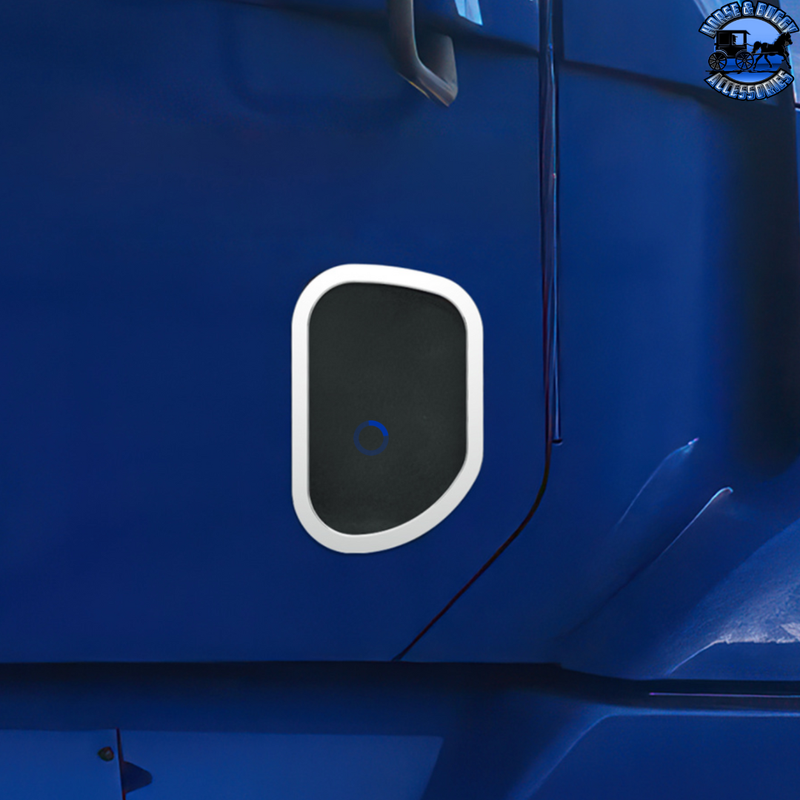 Chrome Exterior View Window Trim For Freightliner #40899 Exterior Window Trim Midnight Blue
