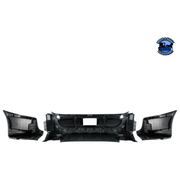 Complete 3-Piece Front Bumper Set (Choose Fog Light Hole) For 2008-2017 Freightliner Cascadia bumper With,Without Dark Slate Gray