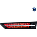 Black HOOD AIR INTAKE GRILLE WITH LED FOR 2018-2024 FREIGHTLINER CASCADIA 126 (Choose Color) (Choose Side) Air Intake Red LED / Driver's Side
