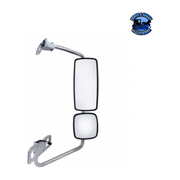 CHROME MIRROR ASSEMBLY FOR 2001-2020 FREIGHTLINER COLUMBIA - HEATED (Choose Side) Mirror Passenger's Side Dark Slate Gray