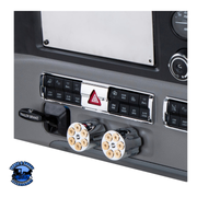 Chrome Hazard Switch Panel Trim For 2018-2022 Freightliner Cascadia #42438 Hazard Switch Trim Dark Slate Gray