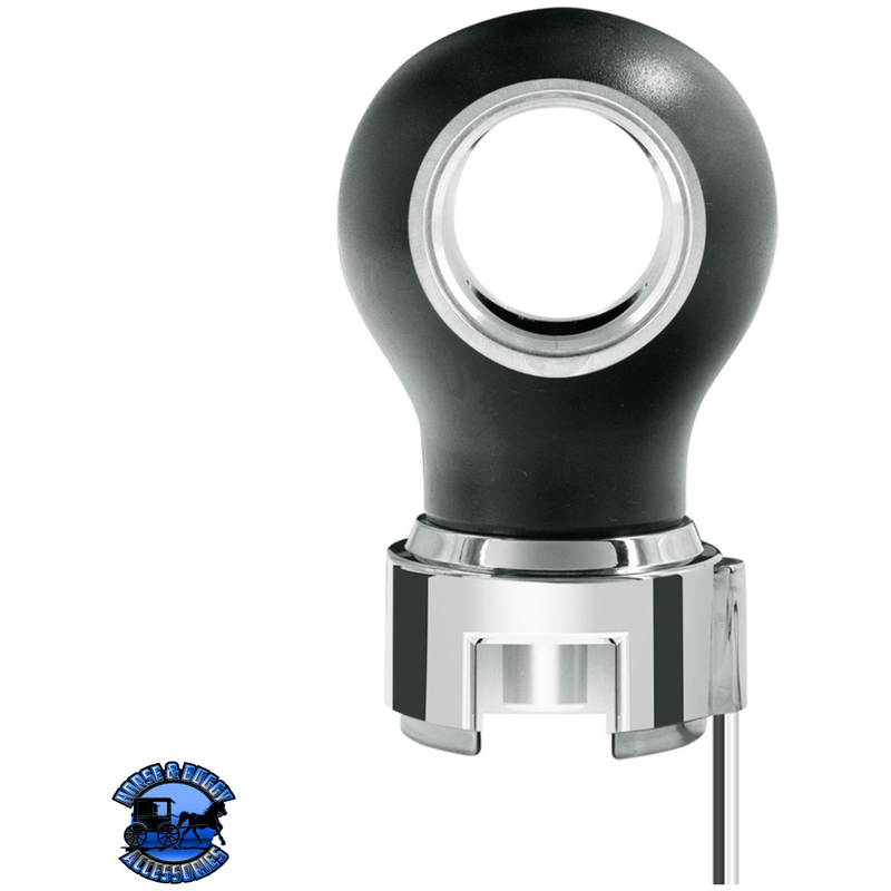 THREAD-ON CHARLOTTE STYLE GEARSHIFT KNOB WITH LED 13/15/18 SPEED ADAPTER  (Choose Finish)(Choose LED Color) Knob Chrome / Amber,Chrome / Blue,Chrome / White,Chrome / Red,Matte Black / Amber,Matte Black / Blue,Matte Black / White,Matte Black / Red Dark Slate Gray