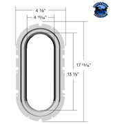 Peterbilt Interior View Window Trim #40904 Window Trim Light Gray