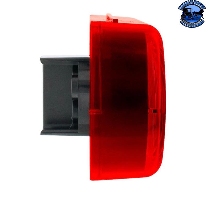 3 LED 6" Oval Light (Stop, Turn, & Tail)- Red LED/Red Lens #38067B