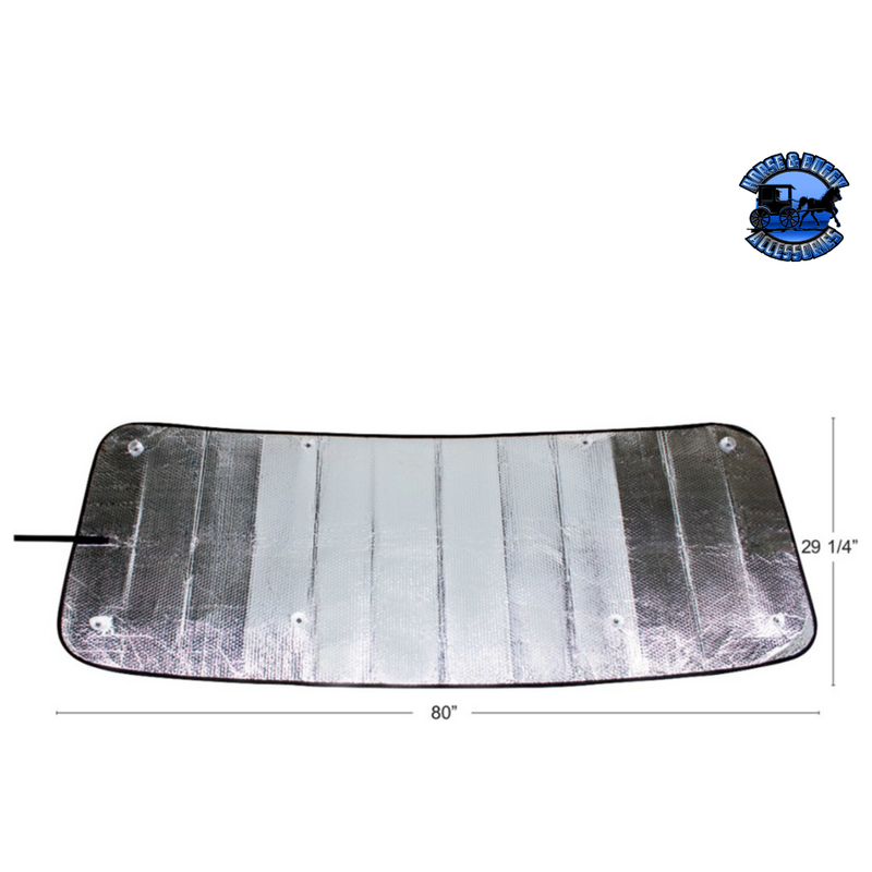 WINDSHIELD SUNSHADE FOR 2008-2017 FREIGHTLINER CASCADIA #98997 Windshield Sunshade Light Gray