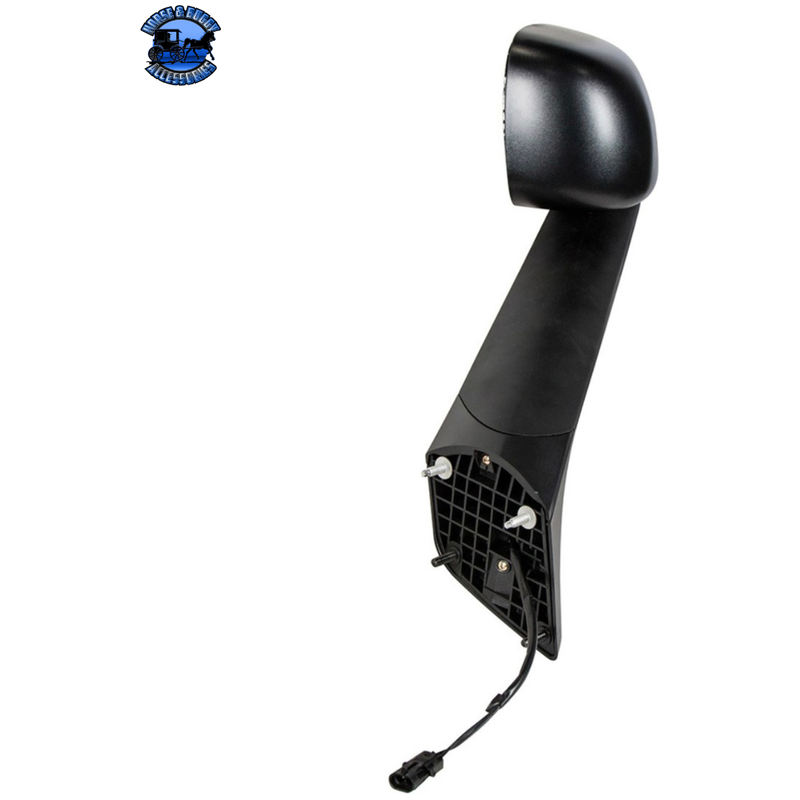 Black Hood Mirror With Heated Lens For 2018-2022 Freightliner Cascadia - Driver Hood Mirror Black / Driver's Side,Black / Passenger's Side,Chrome / Driver's Side,Chrome / Passenger's Side Dark Slate Gray