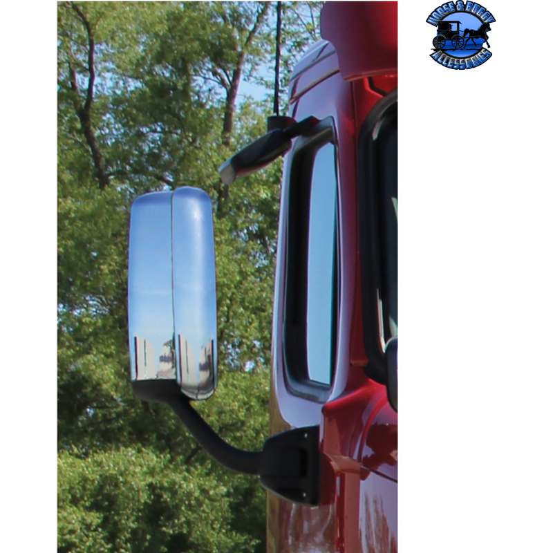 AERO MIRROR COVER FOR 2008-2017 FREIGHTLINER CASCADIA (Choose Side) Mirror Cover Driver's Side,Passenger's Side Dark Slate Gray