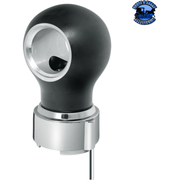 THREAD-ON CHARLOTTE STYLE GEARSHIFT KNOB WITH LED 9/10 SPEED ADAPTER  (Choose Finish)(Choose LED Color) Knob Chrome / Amber,Chrome / Blue,Chrome / White,Chrome / Red,Matte Black / Amber,Matte Black / Blue,Matte Black / White,Matte Black / Red Dark Slate Gray