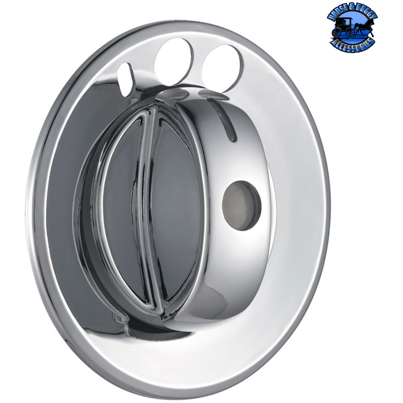 CHROME PLASTIC 2-PIECE HEADLIGHT SWITCH COVER FOR 2008-2017 FREIGHTLINER CASCADIA #42066 Headlight Switch Cover Slate Gray