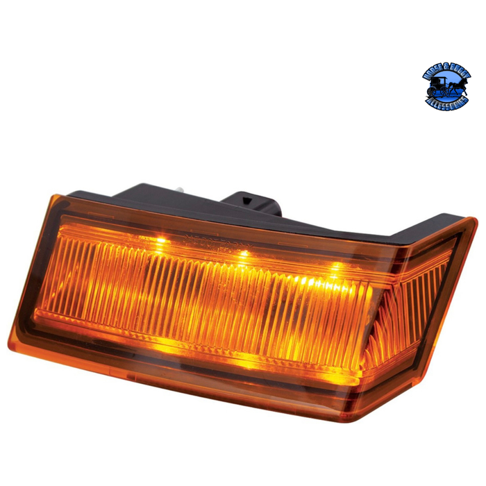 Chocolate 6 LED AMBER TURN SIGNAL LIGHT FOR 2018-2024 FREIGHTLINER CASCADIA - COMPETITION SERIES (Choose Side) TURN SIGNAL Driver's Side,Passenger's Side