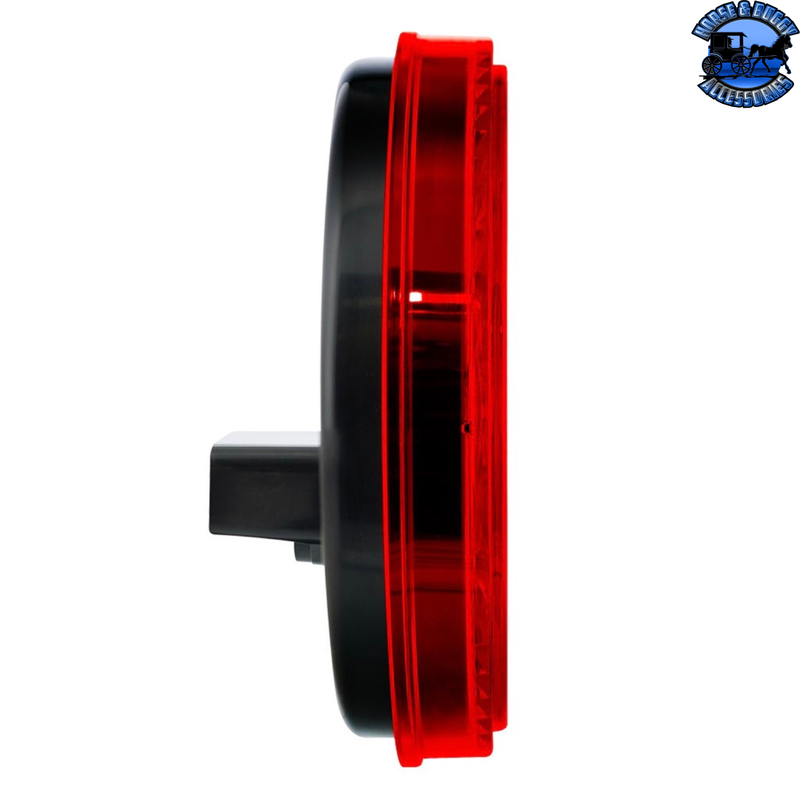 3 LED 4" Round Light (Stop, Turn, & Tail)-Red LED/Red Lens #38064B
