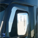 Dark Slate Gray STAINLESS DOOR WINDOW VENT VISOR FOR 2018-2024 FREIGHTLINER CASCADIA (PAIR) #29147 Window Visor