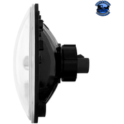 ULTRALIT - 7" CRYSTAL HEADLIGHT WITH LED HALO RING (Choose Color) HEADLIGHT Amber,White Black