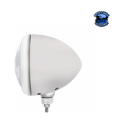 GUIDE 682-C STYLE HEADLIGHT H4 BULB WITH 6 AMBER LED (Choose Color) HEADLIGHT Stainless,Chrome,Black Light Gray